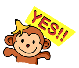 Super Cute Monkey Stickers sticker #7577953