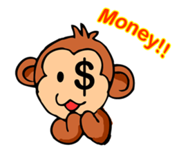 Super Cute Monkey Stickers sticker #7577955