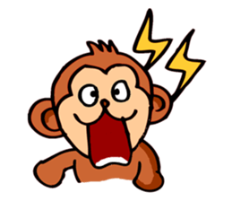 Super Cute Monkey Stickers sticker #7577956