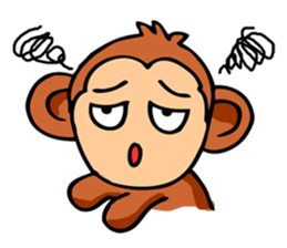 Super Cute Monkey Stickers sticker #7577957