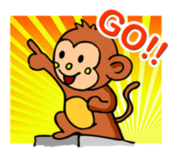 Super Cute Monkey Stickers sticker #7577959