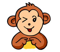 Super Cute Monkey Stickers sticker #7577960