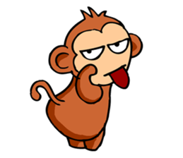 Super Cute Monkey Stickers sticker #7577962