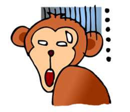 Super Cute Monkey Stickers sticker #7577967