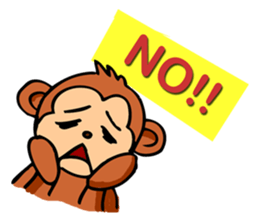 Super Cute Monkey Stickers sticker #7577970