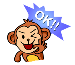 Super Cute Monkey Stickers sticker #7577972
