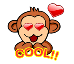 Super Cute Monkey Stickers sticker #7577973