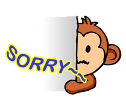 Super Cute Monkey Stickers sticker #7577975