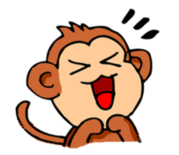 Super Cute Monkey Stickers sticker #7577978
