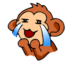 Super Cute Monkey Stickers sticker #7577979