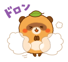 Plump raccoon dog sticker #7578142