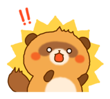 Plump raccoon dog sticker #7578157