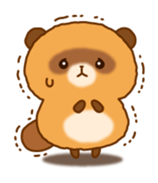 Plump raccoon dog sticker #7578159