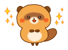 Plump raccoon dog sticker #7578161