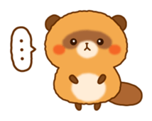 Plump raccoon dog sticker #7578169