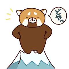 An easygoing lesser panda