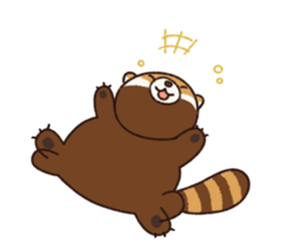An easygoing lesser panda sticker #7578190