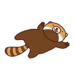 An easygoing lesser panda sticker #7578197