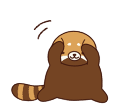 An easygoing lesser panda sticker #7578206