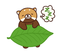 An easygoing lesser panda sticker #7578208