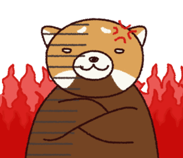 An easygoing lesser panda sticker #7578213