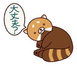 An easygoing lesser panda sticker #7578217