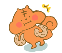Gluttony sticker of gluttonous squirrel sticker #7579100