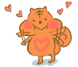 Gluttony sticker of gluttonous squirrel sticker #7579102