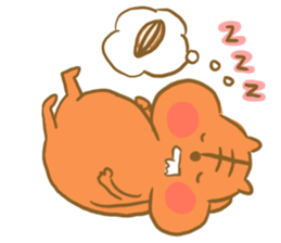 Gluttony sticker of gluttonous squirrel sticker #7579104
