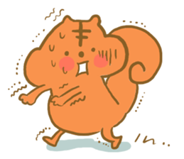 Gluttony sticker of gluttonous squirrel sticker #7579106