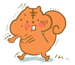 Gluttony sticker of gluttonous squirrel sticker #7579106