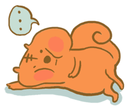 Gluttony sticker of gluttonous squirrel sticker #7579107