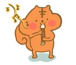 Gluttony sticker of gluttonous squirrel sticker #7579108