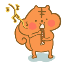 Gluttony sticker of gluttonous squirrel sticker #7579108