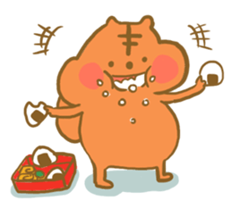 Gluttony sticker of gluttonous squirrel sticker #7579109