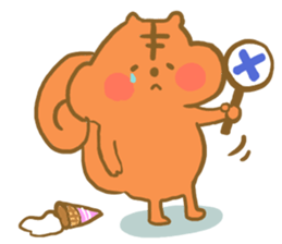 Gluttony sticker of gluttonous squirrel sticker #7579111