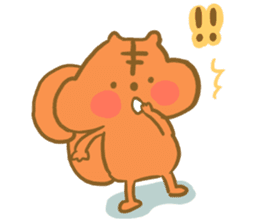 Gluttony sticker of gluttonous squirrel sticker #7579113