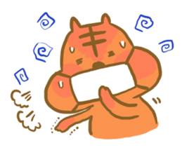 Gluttony sticker of gluttonous squirrel sticker #7579116