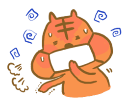 Gluttony sticker of gluttonous squirrel sticker #7579116