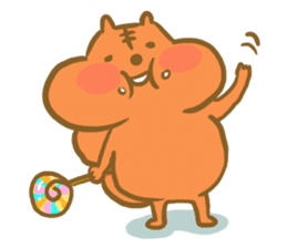 Gluttony sticker of gluttonous squirrel sticker #7579117