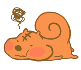 Gluttony sticker of gluttonous squirrel sticker #7579118