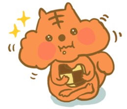 Gluttony sticker of gluttonous squirrel sticker #7579119