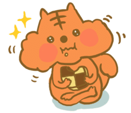 Gluttony sticker of gluttonous squirrel sticker #7579119