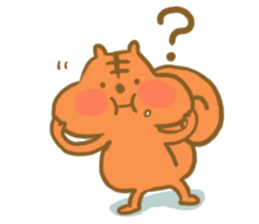 Gluttony sticker of gluttonous squirrel sticker #7579123