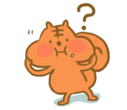Gluttony sticker of gluttonous squirrel sticker #7579123