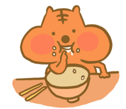 Gluttony sticker of gluttonous squirrel sticker #7579127