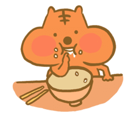 Gluttony sticker of gluttonous squirrel sticker #7579127