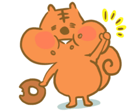 Gluttony sticker of gluttonous squirrel sticker #7579129