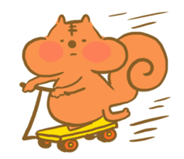 Gluttony sticker of gluttonous squirrel sticker #7579130