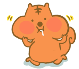 Gluttony sticker of gluttonous squirrel sticker #7579131